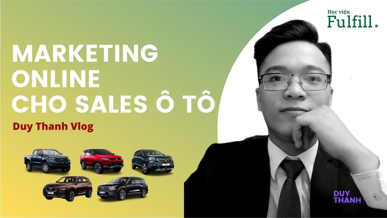 Marketing online cho Sales ô tô - banner